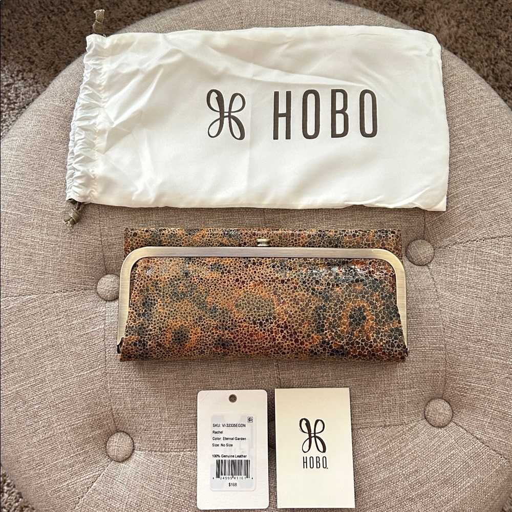 HOBO Rachel Wallet—Eternal Garden Printed Leather—Like New Condition